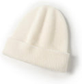 100% Pure Cashmere Double-Layered Beanie Hat - Warm, Soft Fit