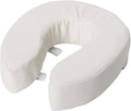 Briggs Healthcare Vinyl Cushion Toilet Seat, 4in Raised Comfort
