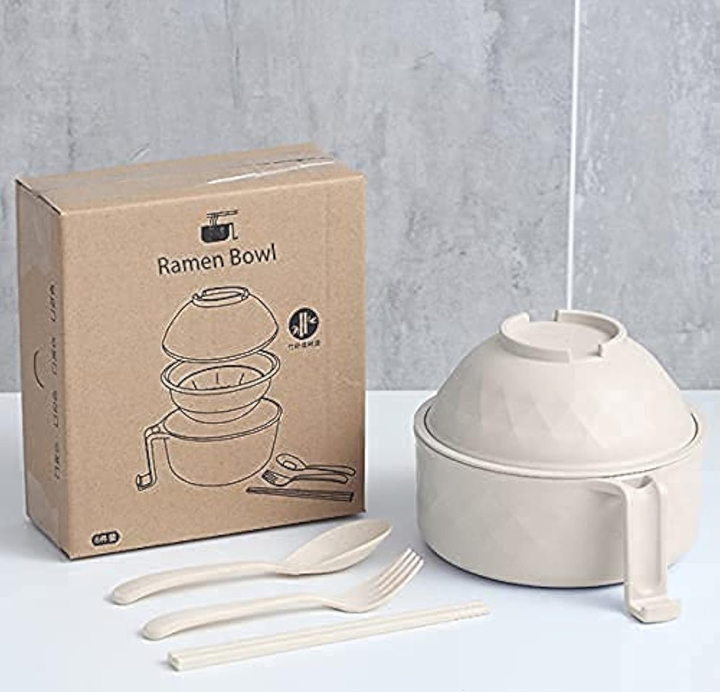 Layron 33oz Ramen Cooker Set - College Dorm Essential