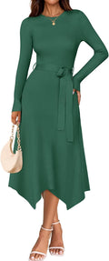 ZESICA Long Sleeve Sweater Dress for Women - Fall Winter Style