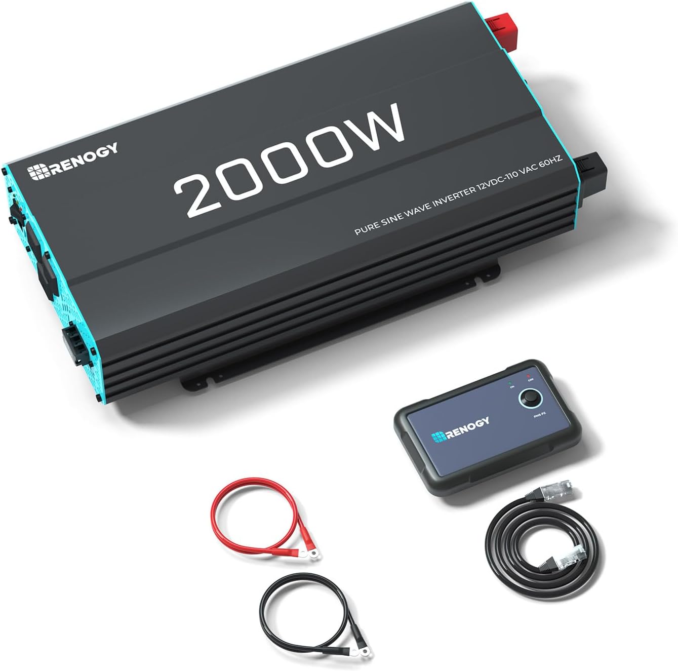 Renogy Inverter P2 2000W Pure Sine Wave Inverter for Off-Grid