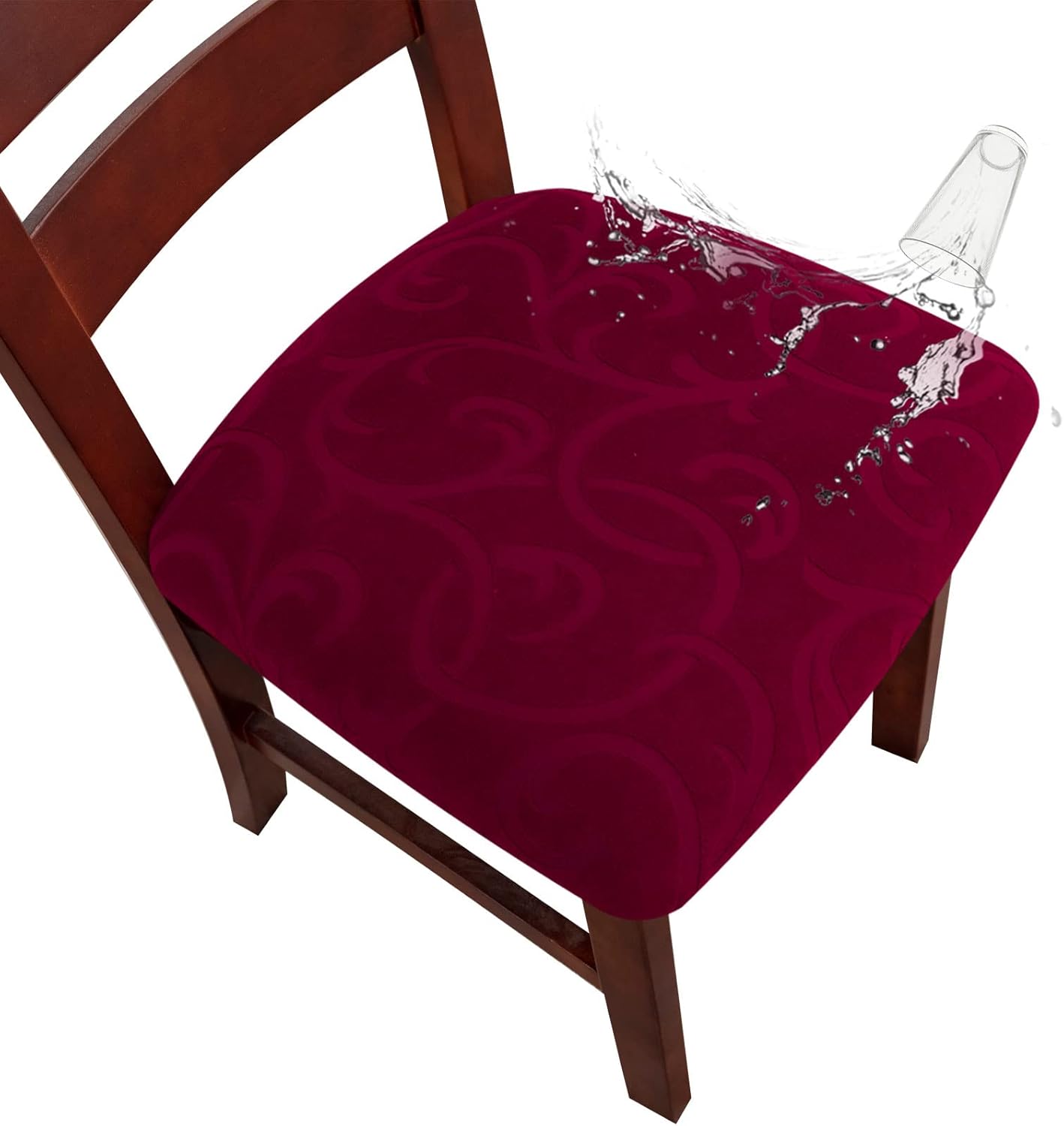 Genina Waterproof Chair Seat Covers for Dining Room Chairs