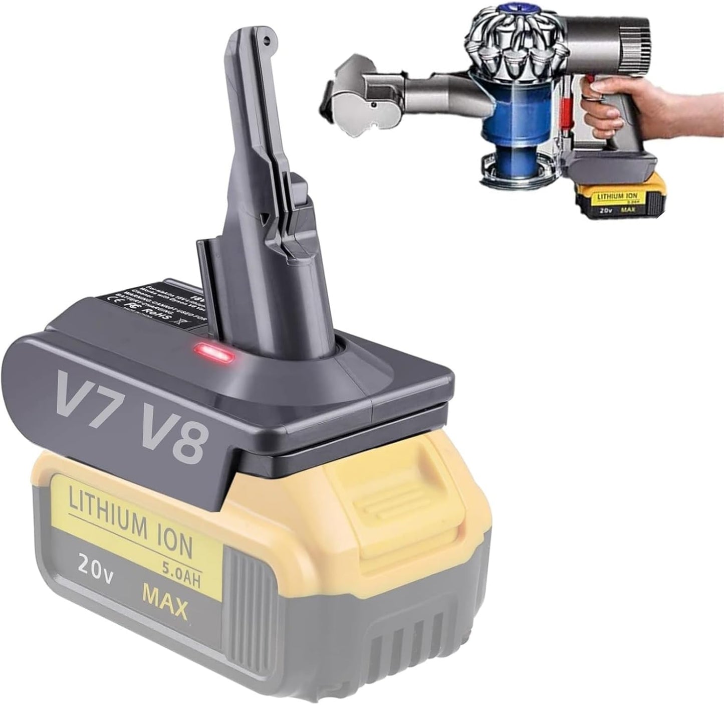 Dewalt to Dyson V7 V8 Adapter - Power Up!