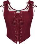 Scarlet Darkness Renaissance Corset Top - Breathable Linen