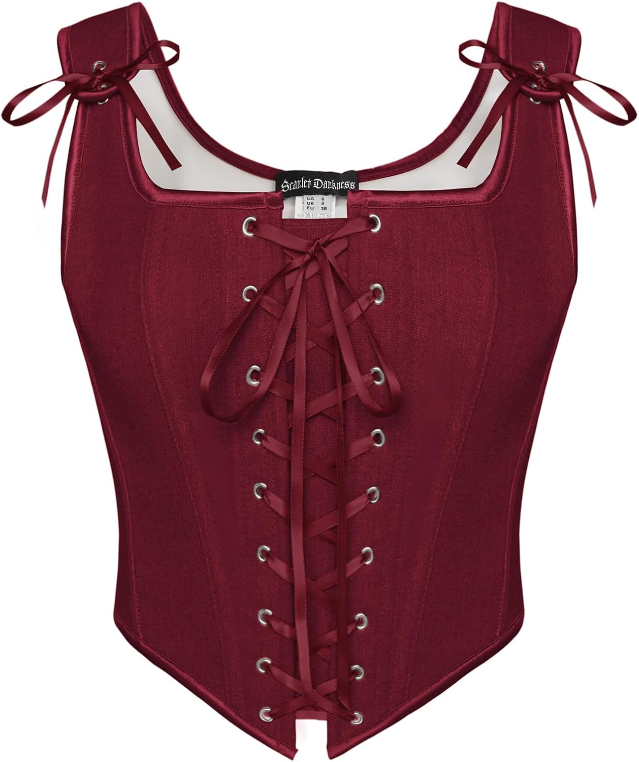 Renaissance Corset Tops for Women - Vintage Lace Up Overbust
