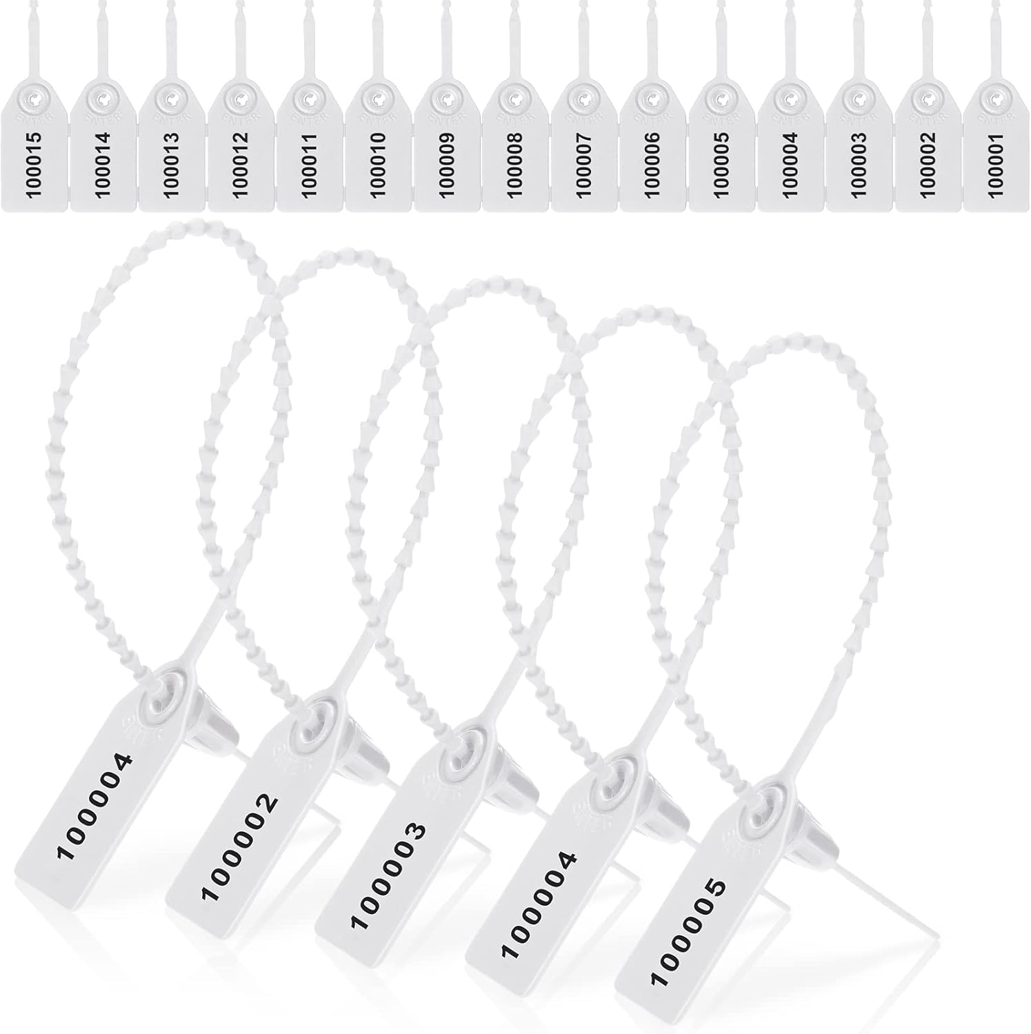 1000 Pcs Plastic Tamper Seals for Fire Extinguisher Safety