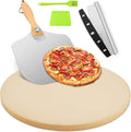 Pizza Stone 5 PCS Set 15 in Round Pizza Stone for Oven & Grill