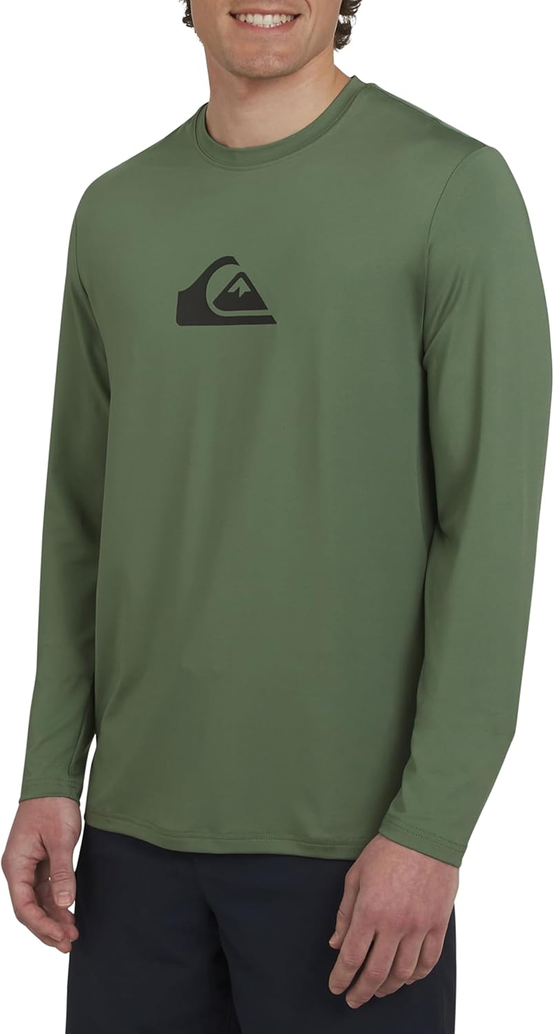 Quiksilver Men's Swimwear Long Sleeve UPF 50 Rash Guard Shirt