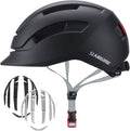 Adult Urban Bike Helmet - Adjustable Fit & Integrated Taillight
