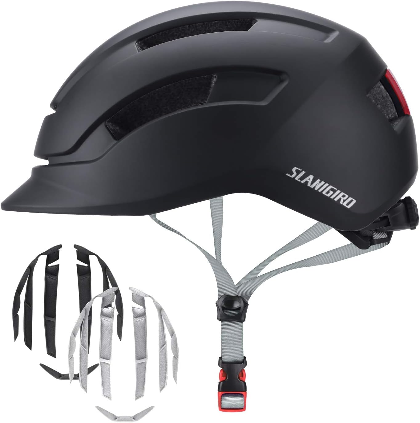 SLANIGIRO Urban Bike Helmet with Taillight