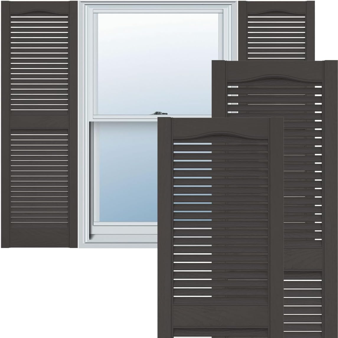 Ekena Millwork Vinyl Open Louver Shutters for Lasting Beauty