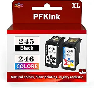 PFKink 245 and 246 Replacement Ink Cartridges for Canon Printers