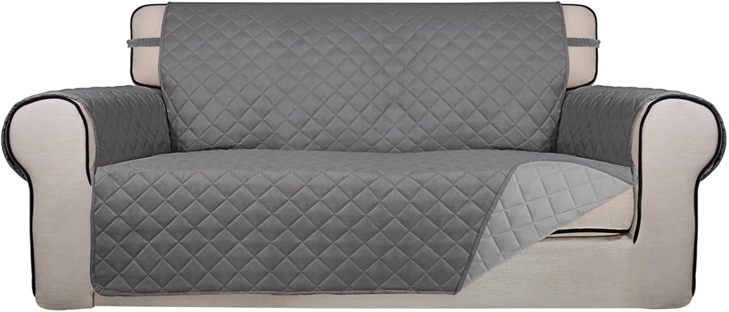 PureFit Reversible Quilted Sofa Cover for Pets and Kids
