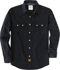 Dubinik Pearl Snap Shirts for Men Long Sleeve Casual Western Style