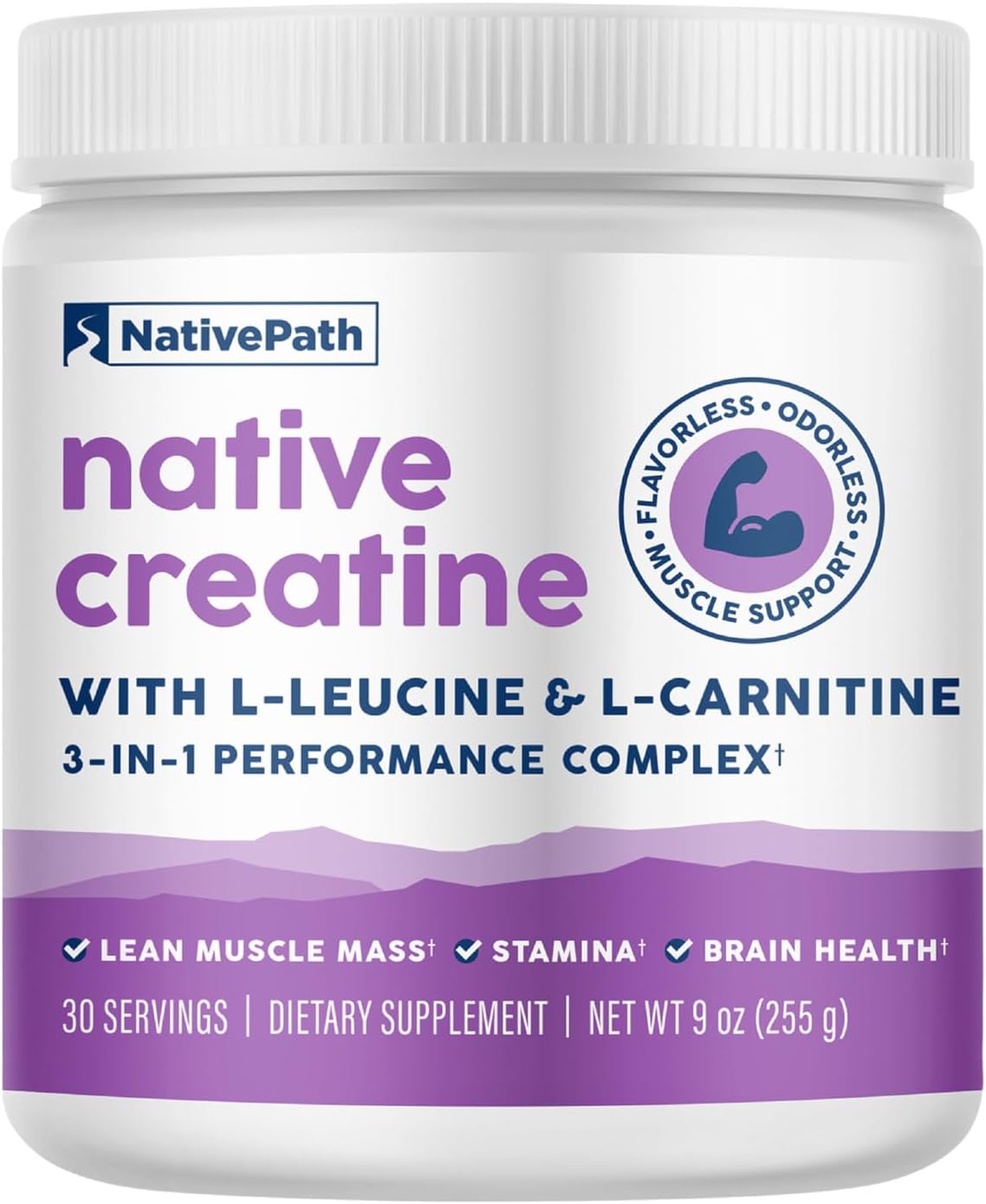 NativePath Creatine Monohydrate Powder for Muscle Building