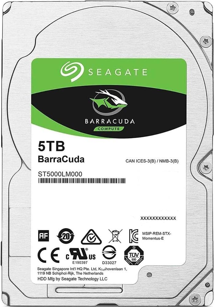 Seagate BarraCuda 5TB HDD: Fast Data Access for Desktop PC