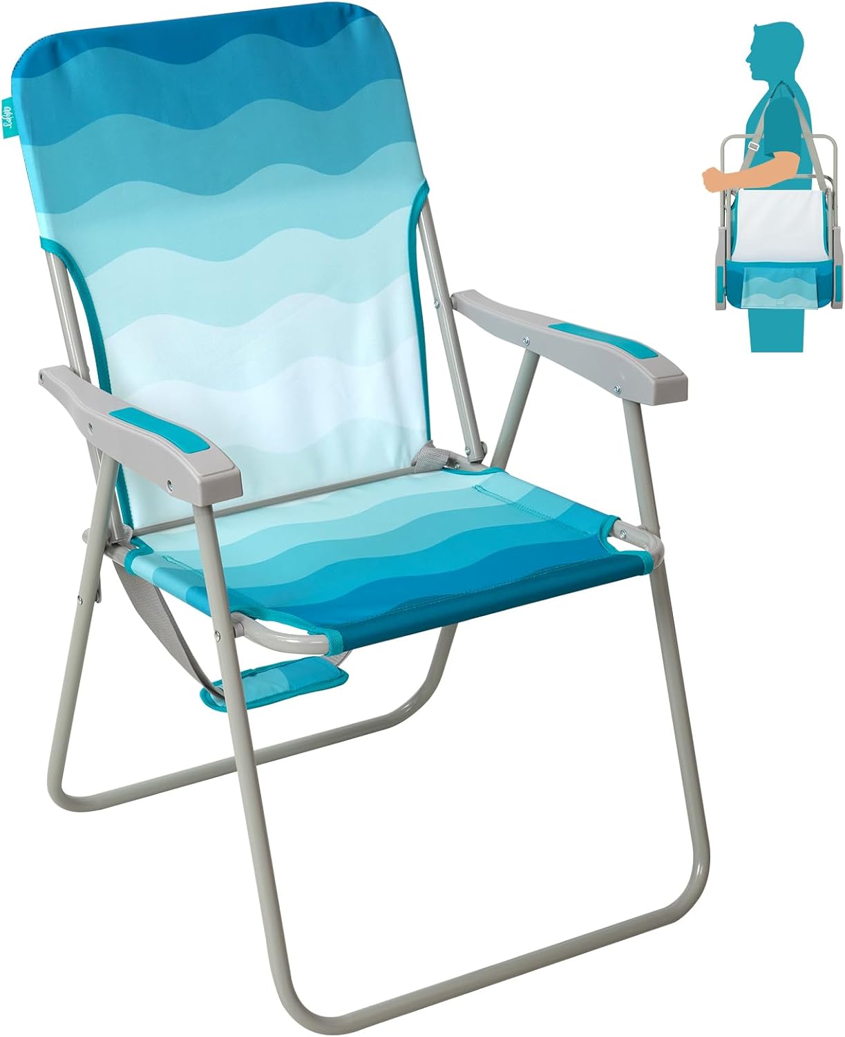 WEJOY Folding Beach Chair for Adults - Lightweight & Durable