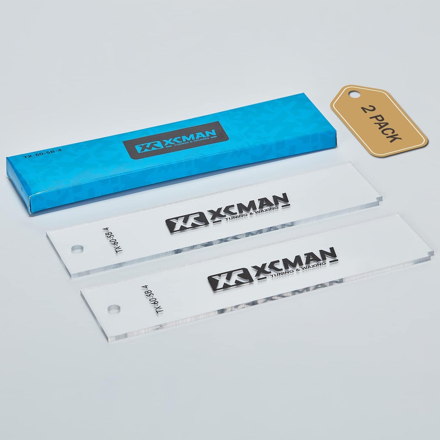 Effortlessly Smooth Base: XCMAN Ski & Snowboard Wax Scraper Set