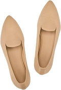 Women's Casual Knit Loafer Flats Slip On - Comfortable Pointed Toe