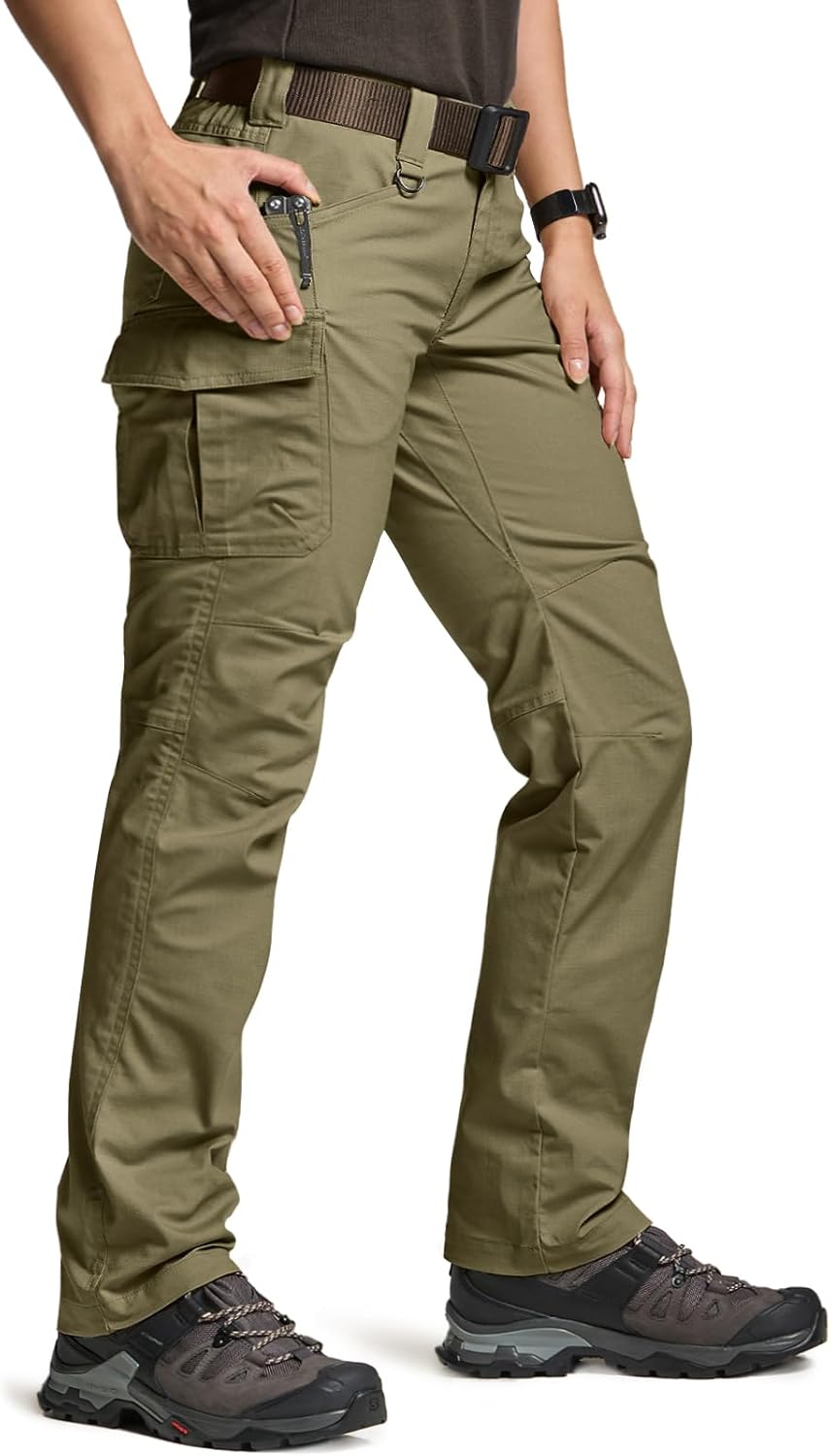 CQR Women's Flex Stretch Tactical Pants for Outdoor Activities