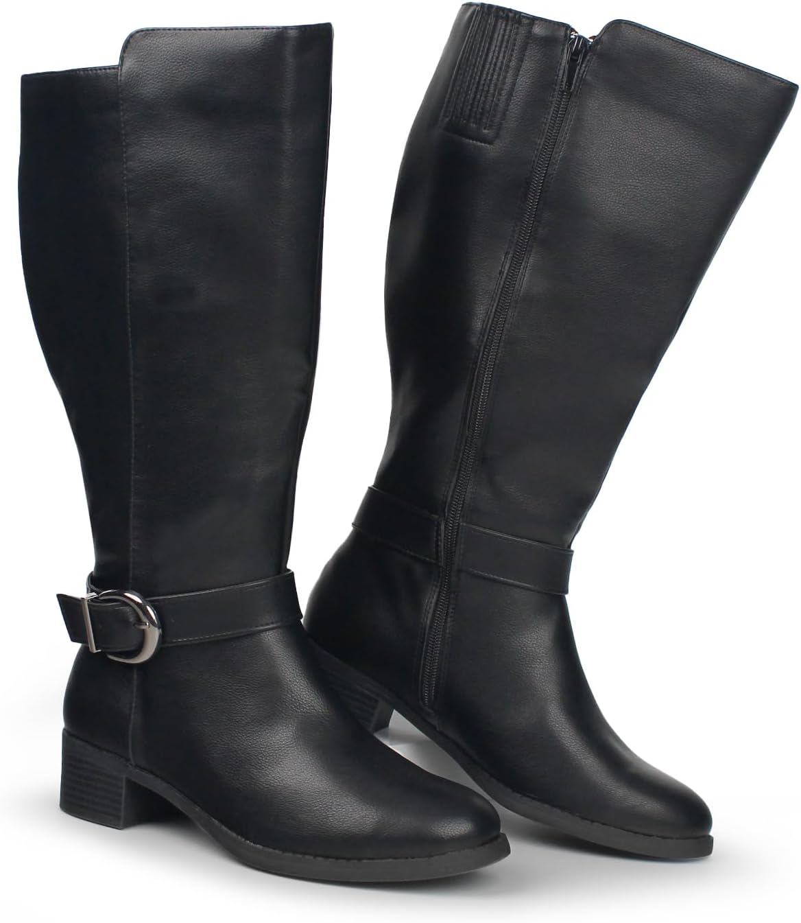 Hawkwell Women's Extra Wide Calf Knee High Boots for Comfort