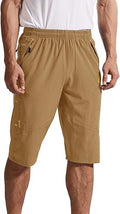 Rdruko Men's Outdoor Hiking Long Shorts 12ft Quick Dry Capri