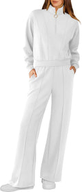 Lounge Sets for Women 2 Piece Half Zip Sweatsuit - Lightweight Comfort