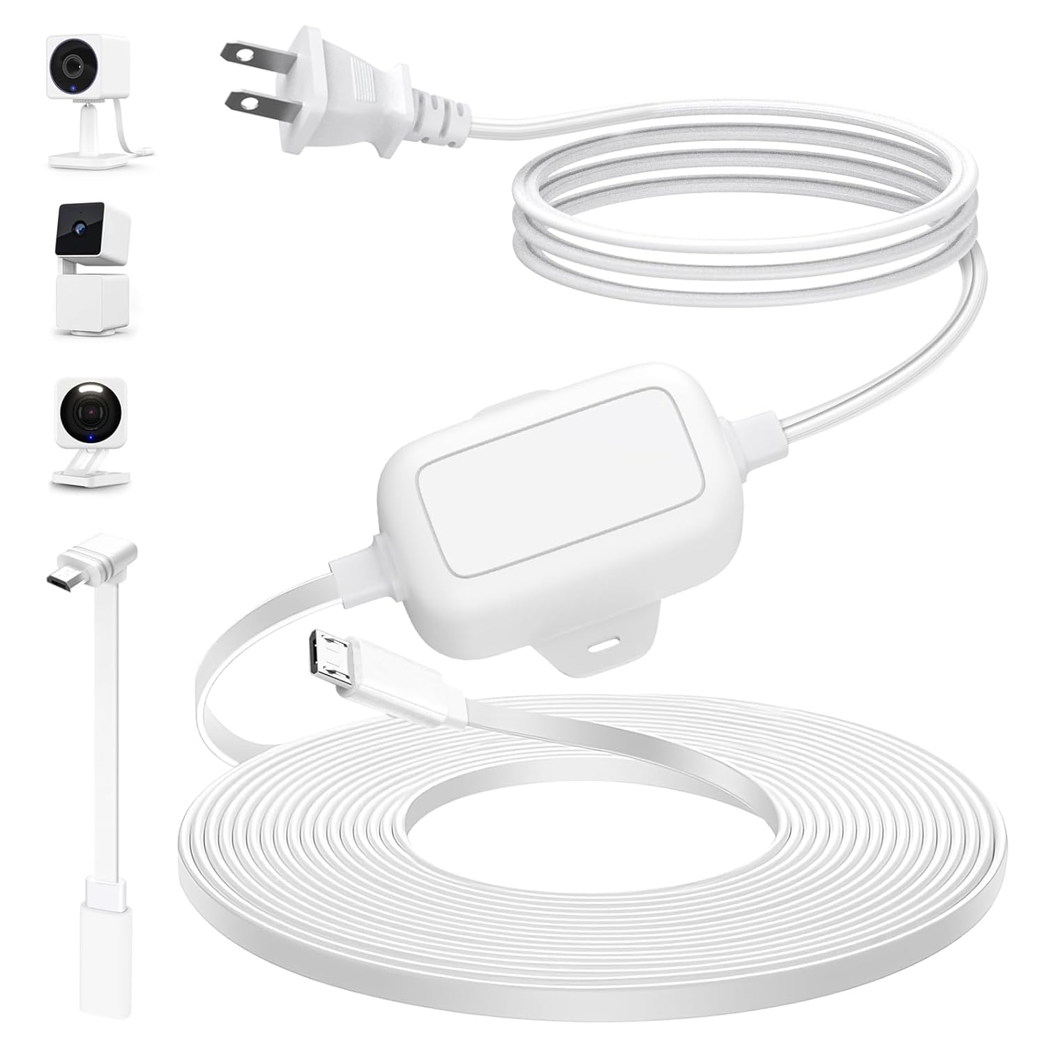 Waterproof 30FT Wyze Cam Extension Cable