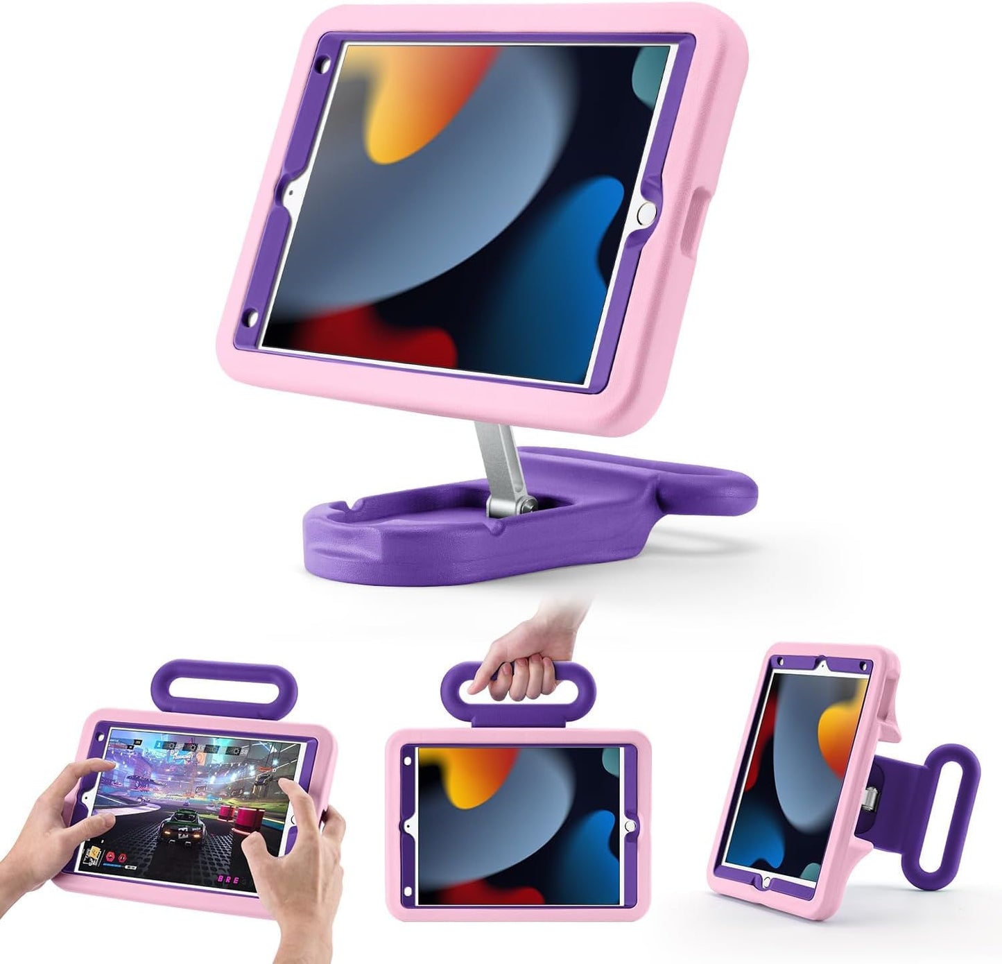 Kids Case for iPad 10.2 inch - Adjustable Stand & Drop Proof