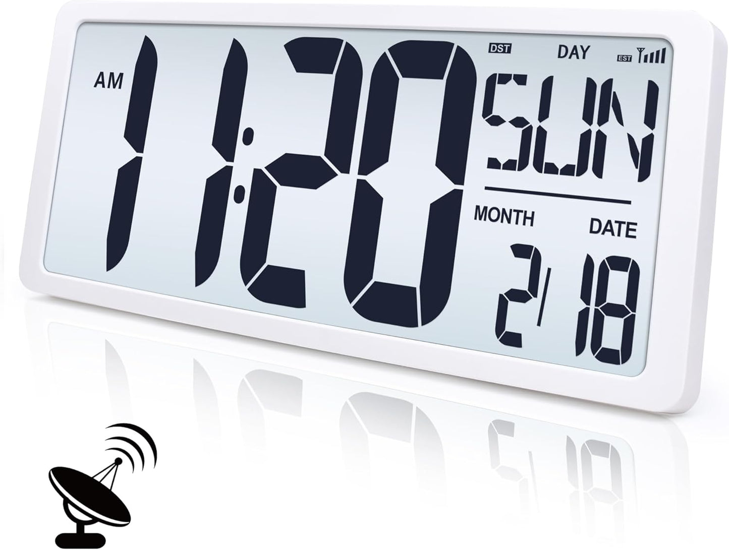 TXL 18.44in Large Amotic Digital Wall Clock with Backlight