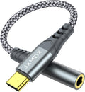 USB Type C to 3.5mm Headphone Jack Adapter - Compact Hi-Fi Dongle