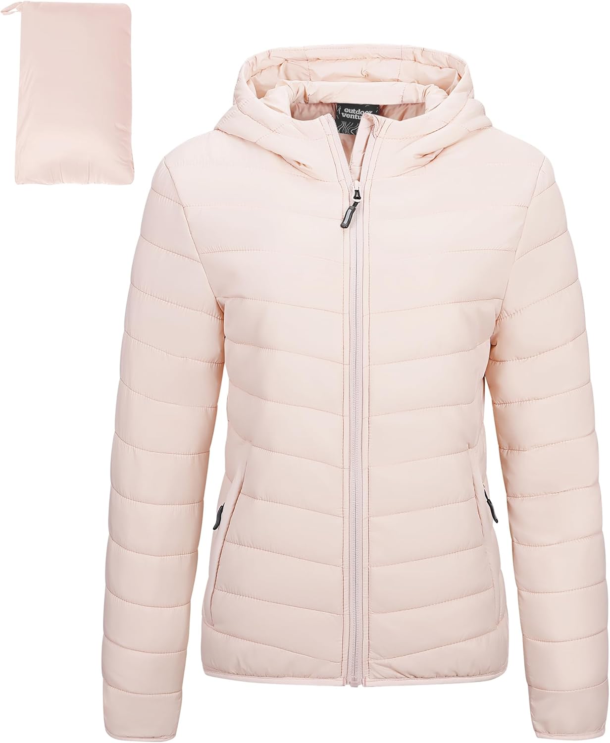 Outdoor Ventures Women's Packable Lightweight Puffer Jacket