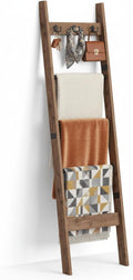 5ft Blanket Ladder for Living Room - Stylish Quilt Rack Design