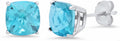 14k Gold 8mm Cushion-Cut December Topaz Studs for Women - Gift Ready