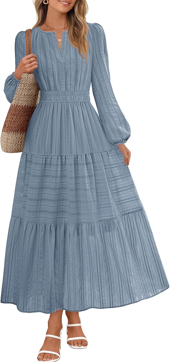 Stylish MEROKEETY Fall Dresses for Women with Pockets