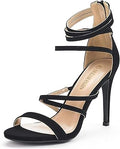 DREAM PAIRS Women's Show High Heel Dress Pump Sandals - Sleek 4in Heel