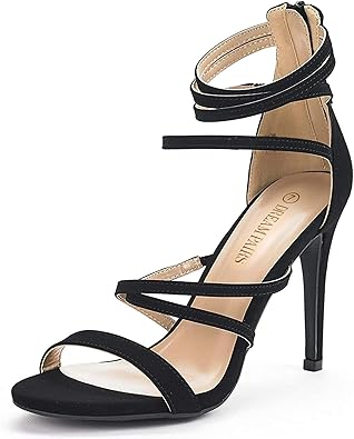 DREAM PAIRS Women's High Heel Dress Pump Sandals for Style