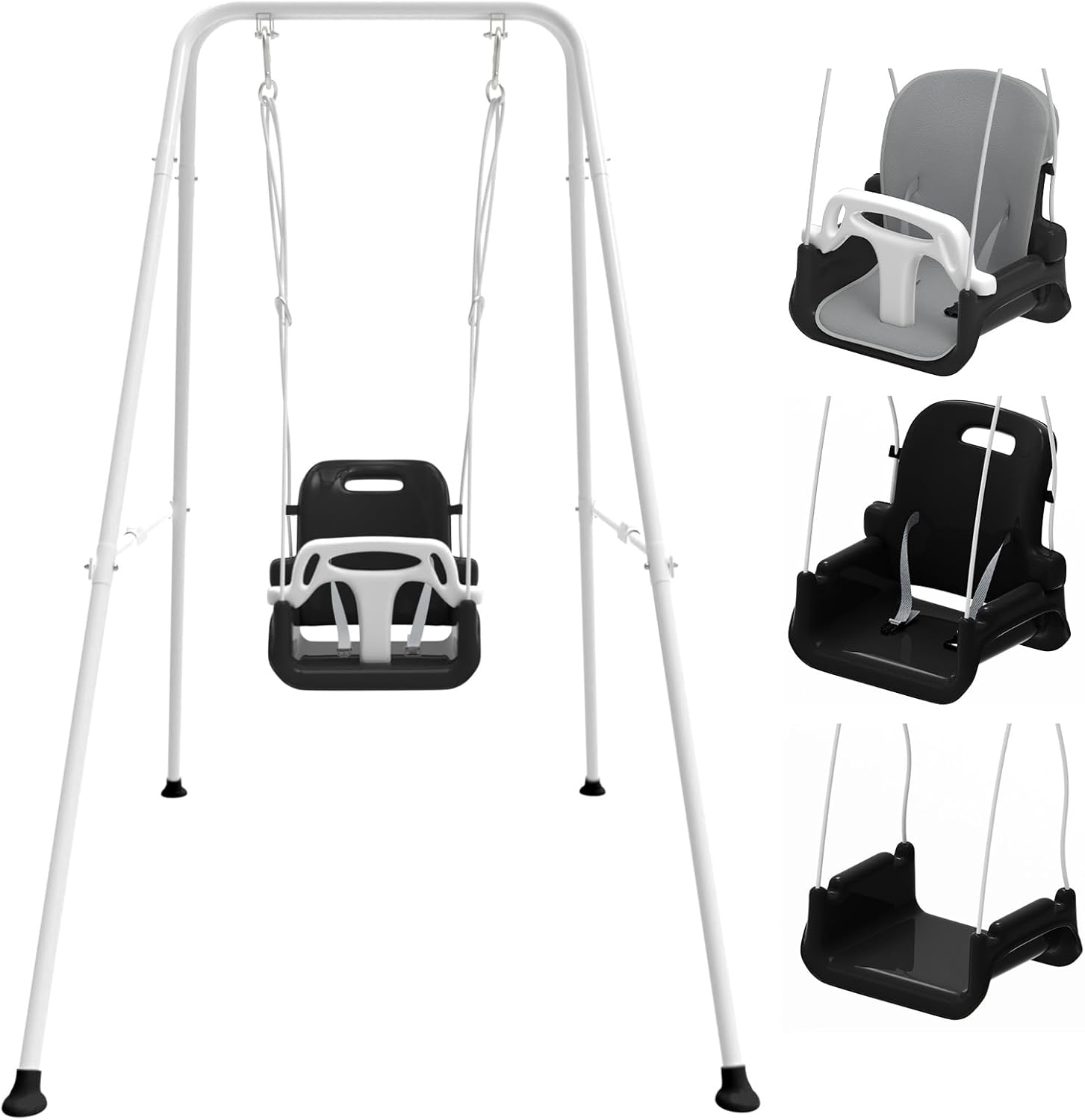 Toddler Swing with Soft Cushion for Indoor & Outdoor Fun
