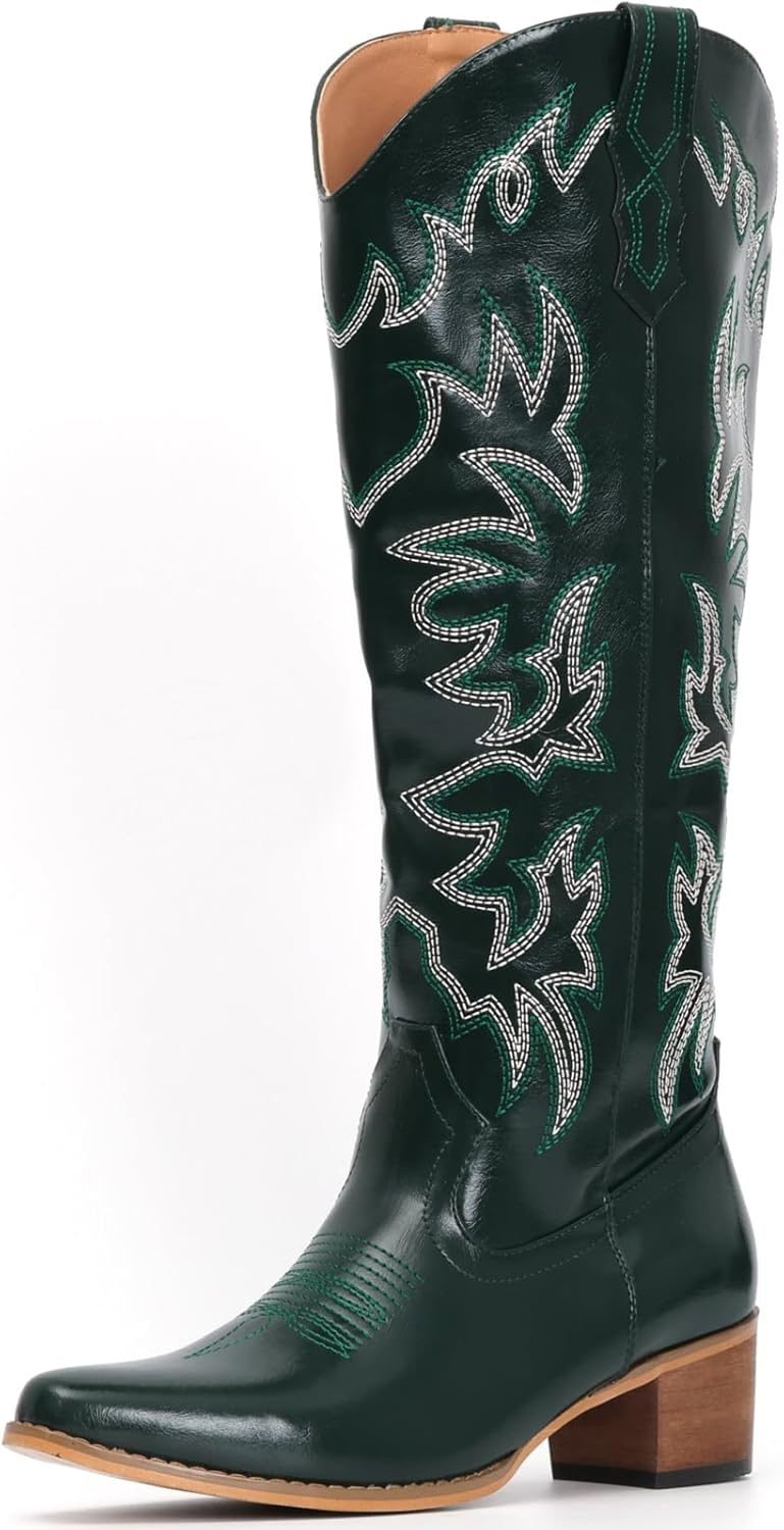 IUV Cowboy Boots for Women with Classic Western Style and Comfort