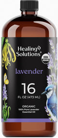 Lavender Essential Oil Bulk 16oz - Organic Lavender Oil for Home