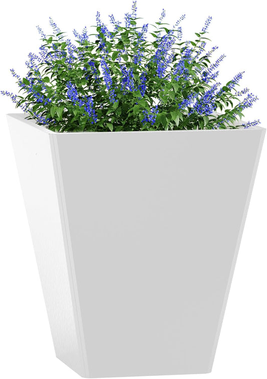 22 Inch Large Tall Planters for Outdoor Plants and Decor