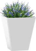 18 Inch Large Tall Planter for Outdoor Plants - Stable Matte Steel
