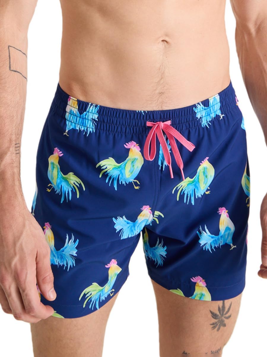 Chubbies Mens Swim Trunks with 4-Way Stretch for Summer Fun