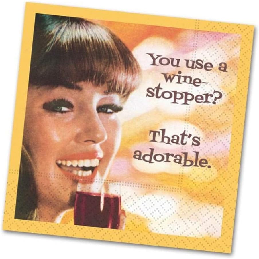 Premium Wine Stopper Cocktail Napkins
