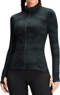 Womens Running Jackets Athletic Workout Full Zip Up - Slim Fit