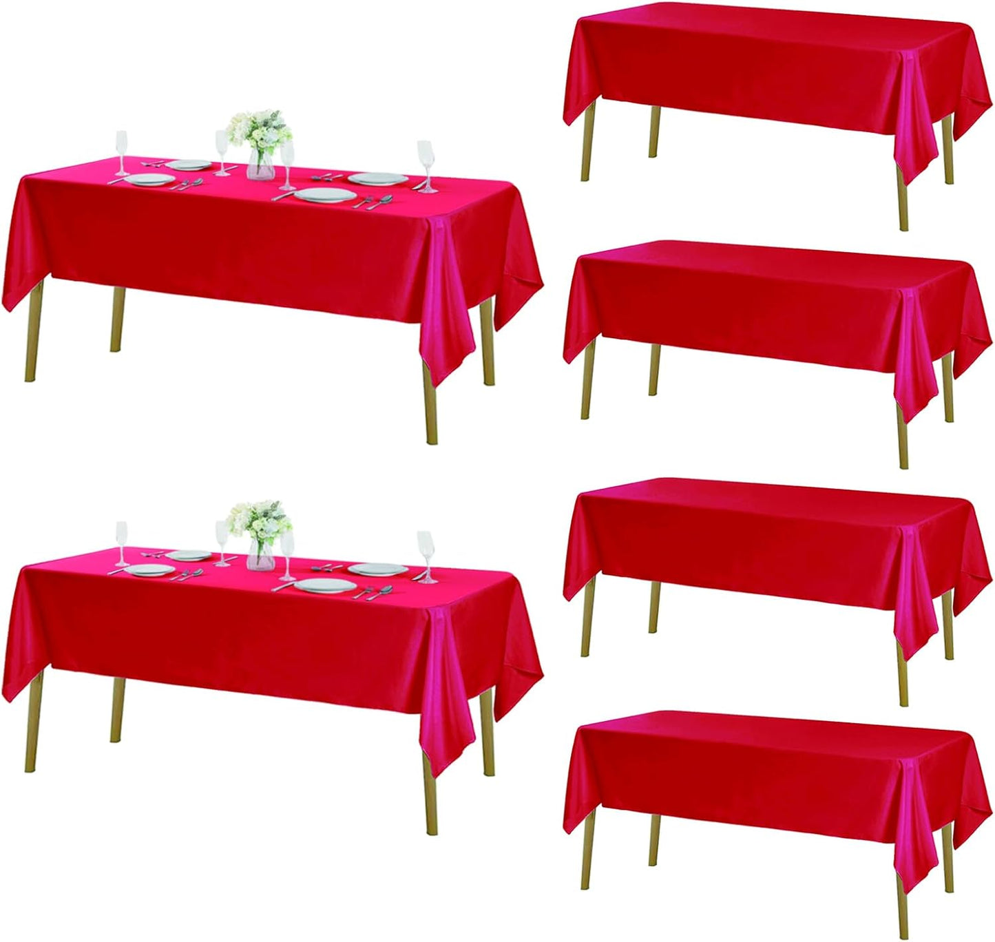 Fokitut 6 Pack Rectangle Tablecloth for Stylish Dining