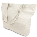 TOPDesign 6-Pack Large 12oz Cotton Canvas Tote Bags - Durable Reusable