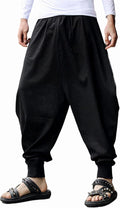 AITFINEISM Men's Aladdin Harem Pants - Loose, Comfortable Casual Wear