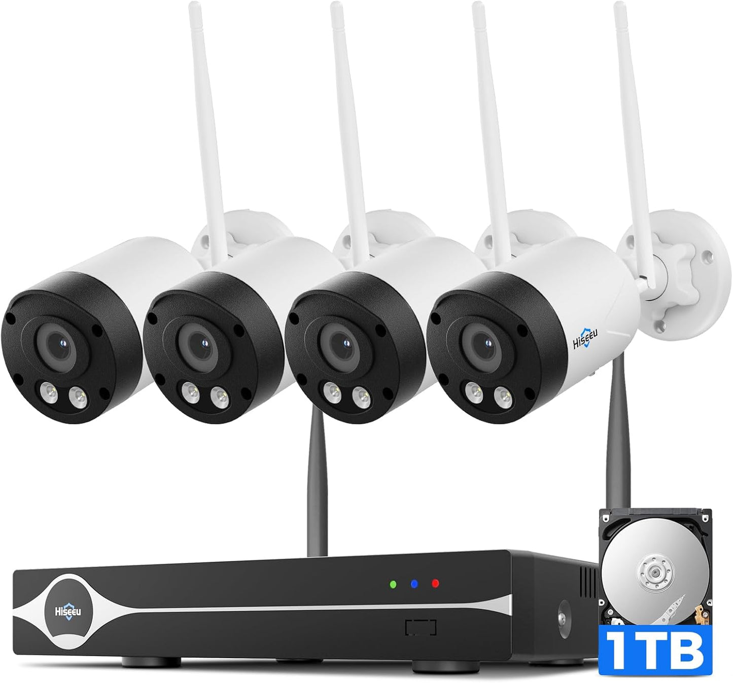 Hiseeu 4K/8MP Wireless Security Camera System for Home Use