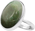 Natural Amazonite Crystal Ring 925 Sterling Silver (Style ZKND)